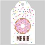 Tarjetas largas con cinta Donuts 24u Pers